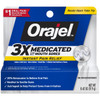 ORAJEL 3X MEDICATED FOR ALL MOUTH SORES GEL 72/0.18 OZ