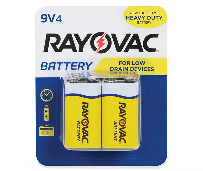 RAYOVAC® ZINC CARBON 9V 4PK EMOD / 9 blisters
