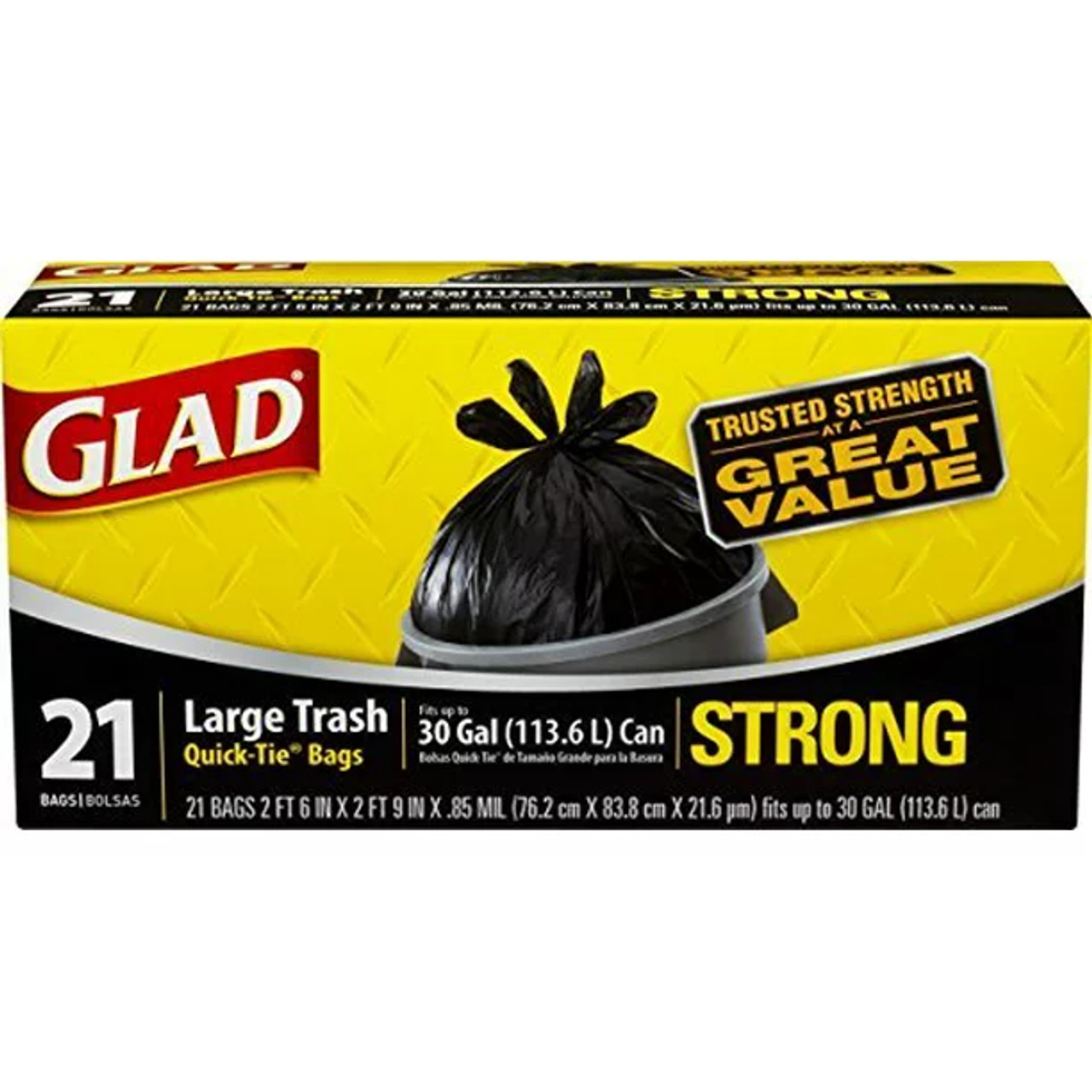 Glad Black Bags Quick-Tie