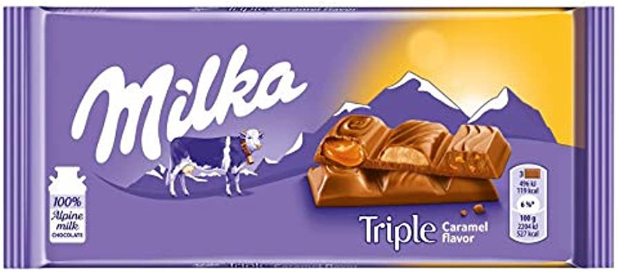 MILKA TRIPLE CARAMEL 20 UNIT / 90G