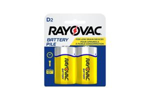 Rayovac Zinc Carbon D 2Pk 6D-2Bf 48 Pack
