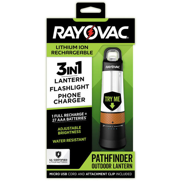 Pathfinder 3-In-1 Lithium Ion Rechargeable Lantern