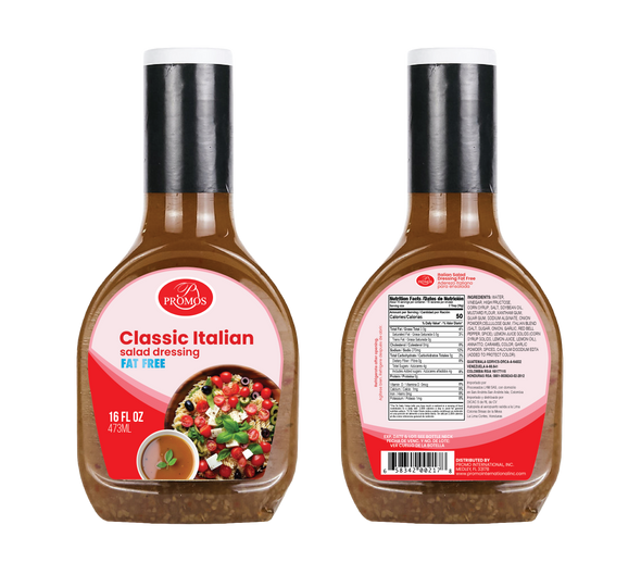 Promos Salad Dressing- Light Italian 6/16 Oz