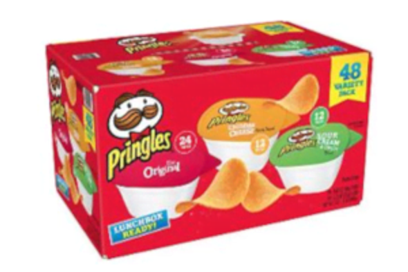 Pringles  Snk Stk 3 Flavor Crisp 48Ct Mx (38000-18390 )