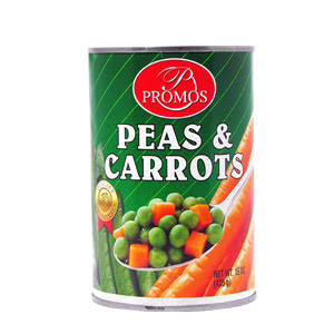Promos, Peas & Carrots. 12/15Oz.