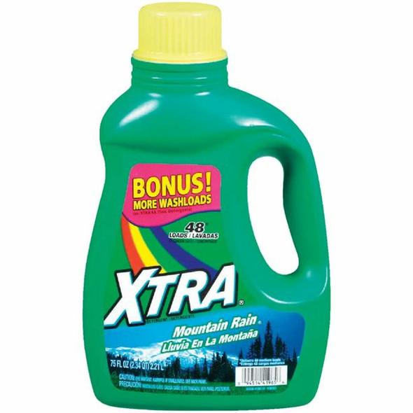 XTRA LIQUID LAUNDRY  MOUNTAIN RAIN 6/67.5 OZ