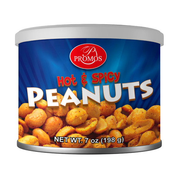 Promos Hot & Spicy Peanuts 12/7 Oz ~;~