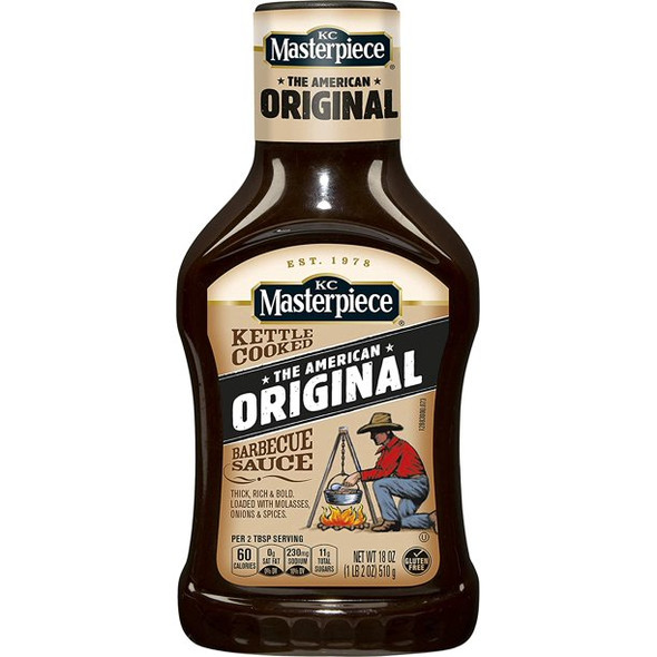KC MASTERPIECE BBQ SAUCE ORIGINAL 6/18OZ