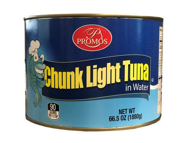 PROMOS CHUNK LIGHT TUNA IN WATER. 6/66.5 OZ