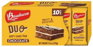 BAUDUCCO DUO CAKE BOX CHOCOLATE 9X10 / 9.5 OZ
