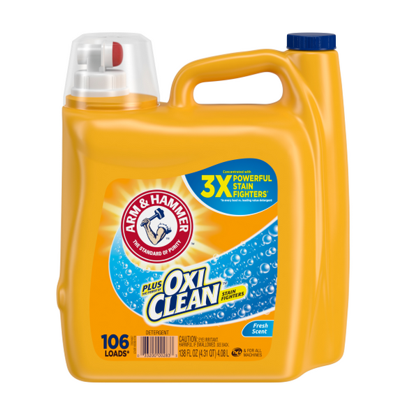 A&H LIQUID DETERGENT OXI FRESH SCENT 2/138OZ