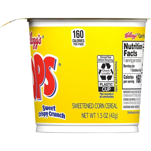 KELLOGG'S CORN POPS CUP CEREAL 60/1.5OZ