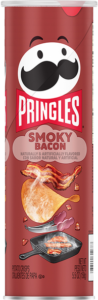 PRINGLES US SMOKY BACON CRISP 14X158G