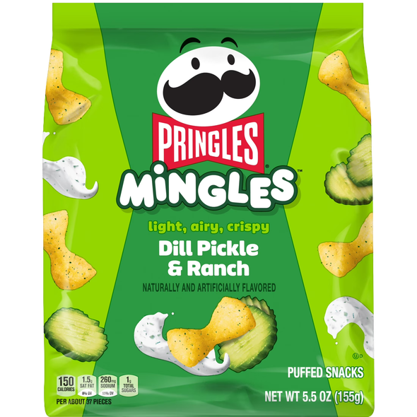 PRINGLES MINGLES DILL PICKLE & RANCH 6/5.5 OZ