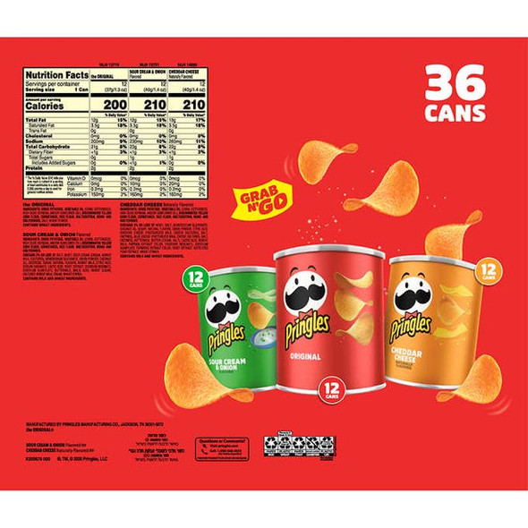 Pringles Grab N Go 36Ct Variety Pack