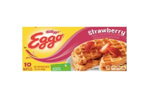 Eggo Strawberry Frozen Waffle 10Ct 8/12.3 Oz