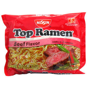 Nissin Top Ramen Beef 24/3 Oz.