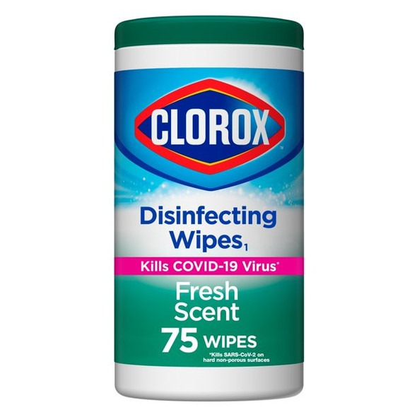 Clorox Disinfecting Wipes Fresh Scent 6/75 Ct