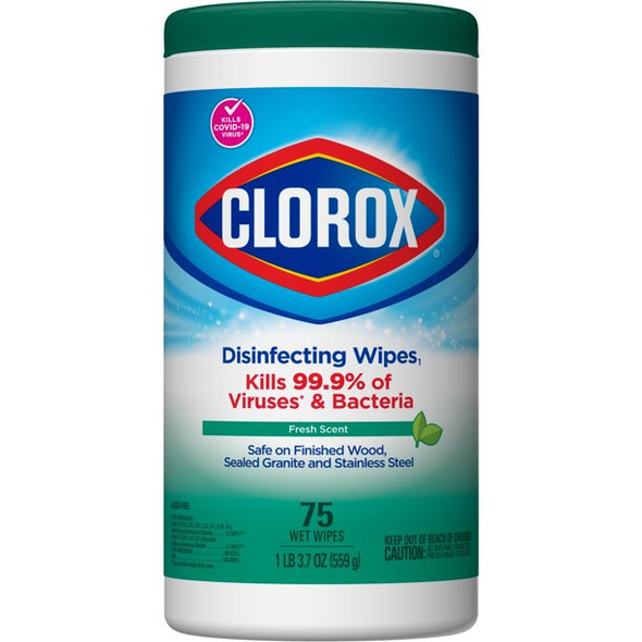 Clorox Disinfecting Wipes Fresh Scent 6/75 Ct