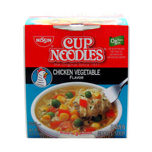 Nissin Cup Noodles Chicken Vegetable 12/2.25 Oz.