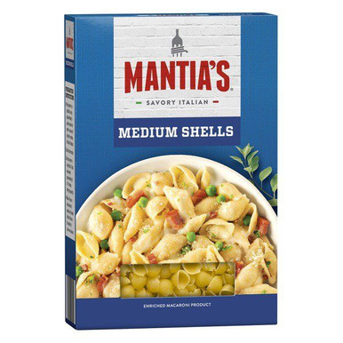 MANTIA'S PASTA SHELLS. 12/16OZ
