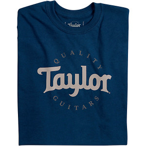 Taylor Two-Color Logo Tee Navy