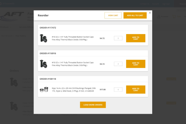 Reorder Button