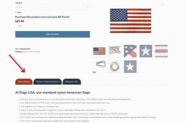 Product Page Tabs