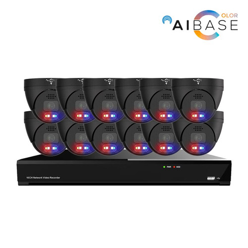 16 Channel POE NVR with 4K Active Deterrence IPC Camera Kit