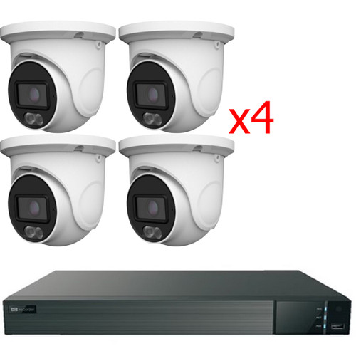 8CH 6MP HD Dual Illumination Water-Proof Turret Network Camera Kit