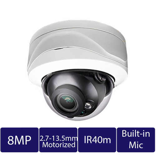 8MP IP Dome Motorized Camera
