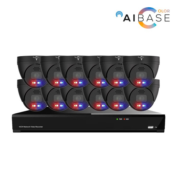 16 Channel POE NVR with 4K Active Deterrence IPC Camera Kit