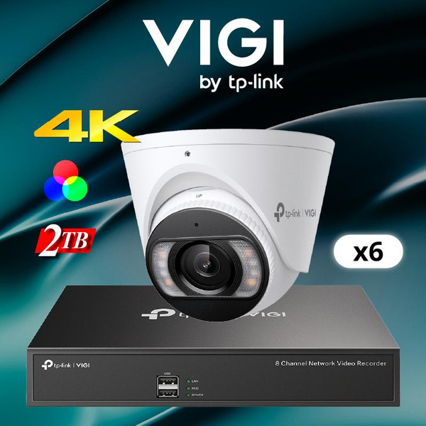 8 Channel 5MP Full-Color Turret Camera Kit (AD-KIT-NVR1008H-S4455M)