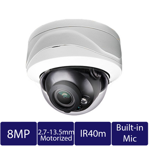 8MP IP Dome Motorized Camera