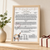 Personalised Australian On the Day You Were Born certificate displayed in a pale beech frame with birthday gift