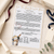 Laminated personalised Day You Were Born certificate presented with elegant birthday gift wrap and eucalyptus