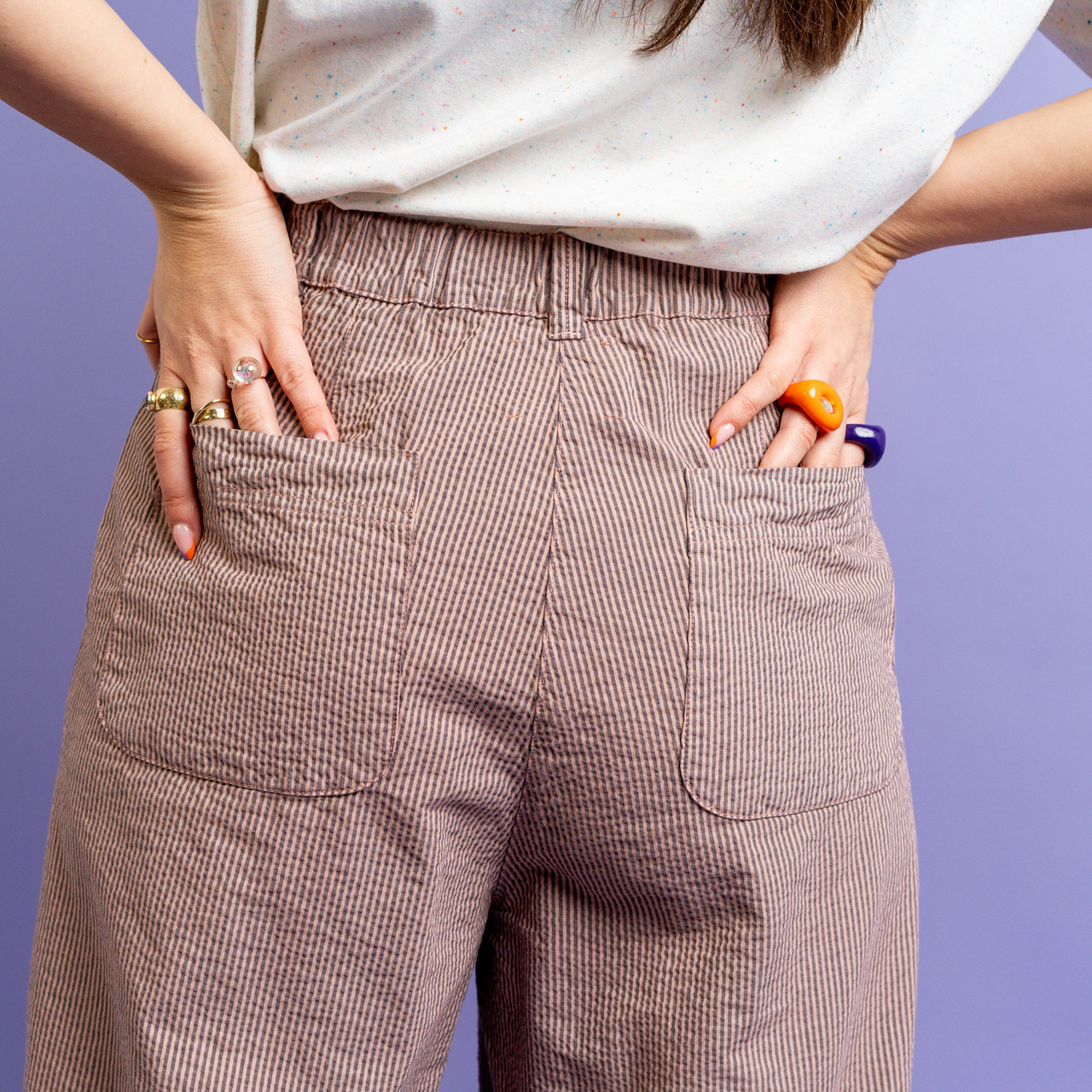 Pantaloni balloon a righe -  - Le Conturbanti Concept Store