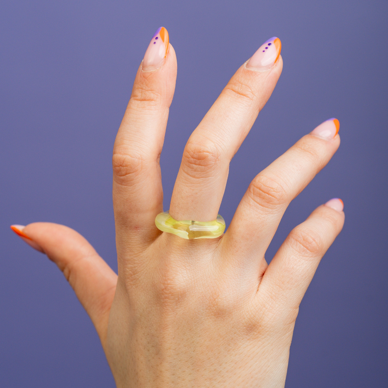 Anello Irregolare Lucido - Verde - Le Conturbanti Concept Store