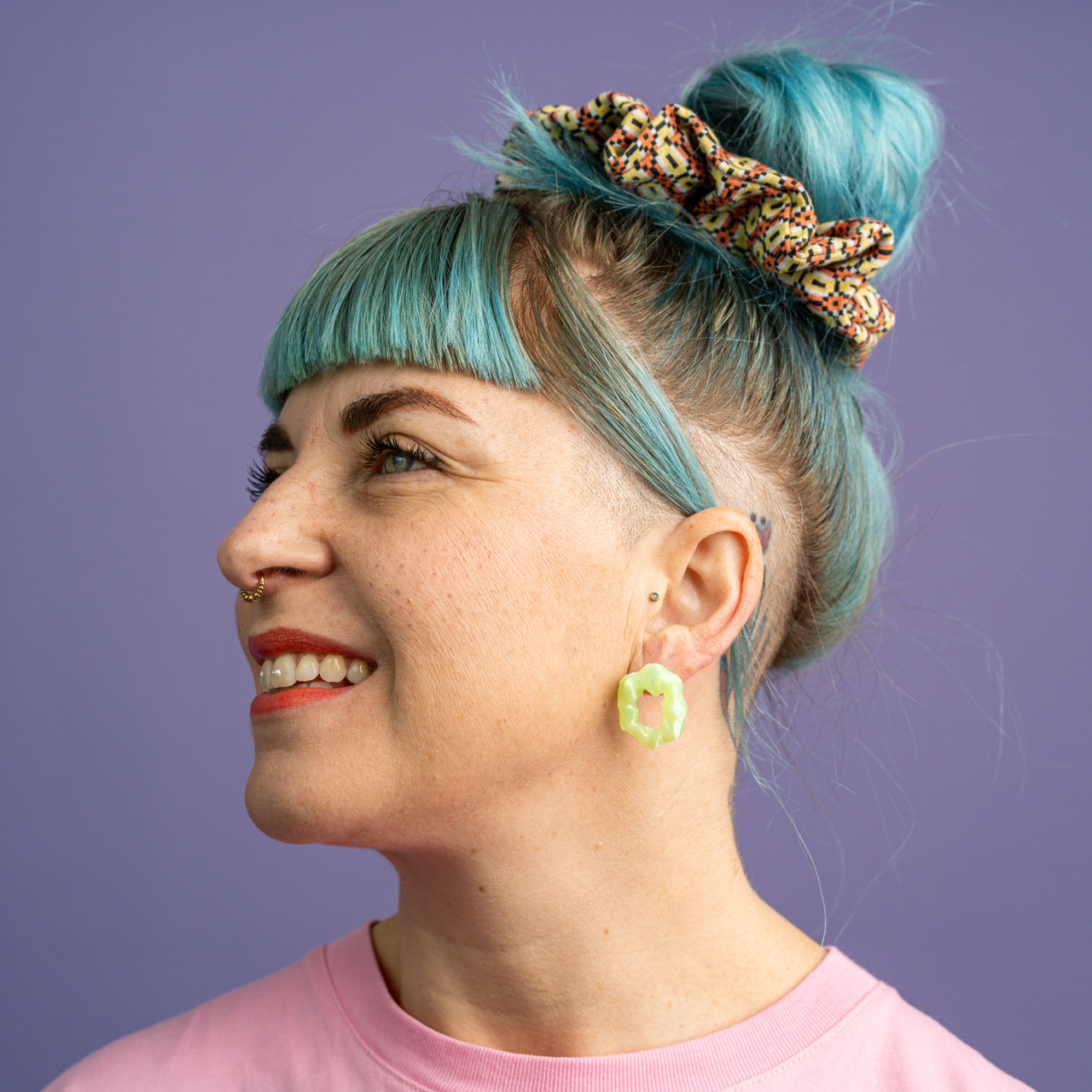 Orecchino scrunchie lime -  - Le Conturbanti Concept Store