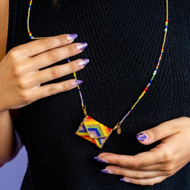 Collana pochette multicolor