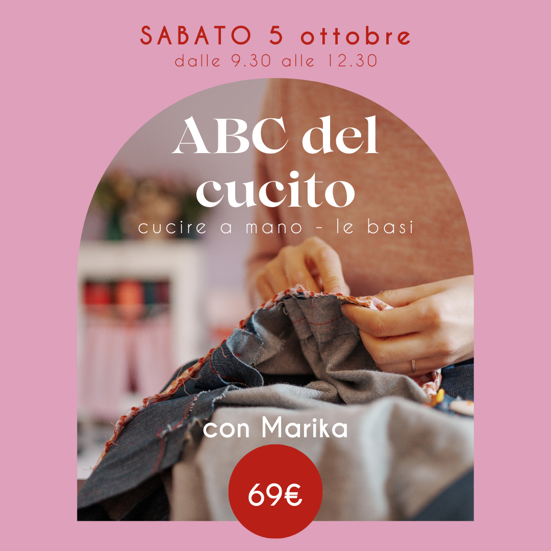 ABC del cucito a mano mattina - € 69 -  - Le Conturbanti Concept Store
