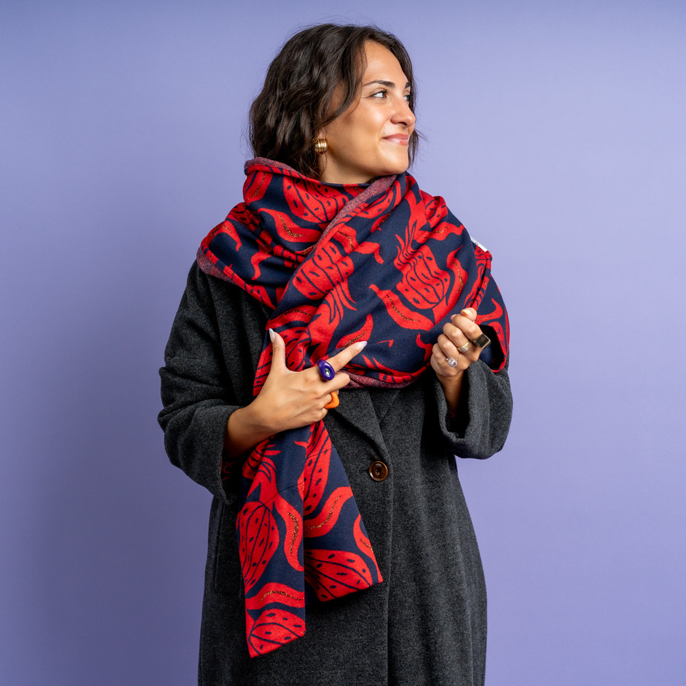 Sciarpa fiore rosso -  - Le Conturbanti Concept Store