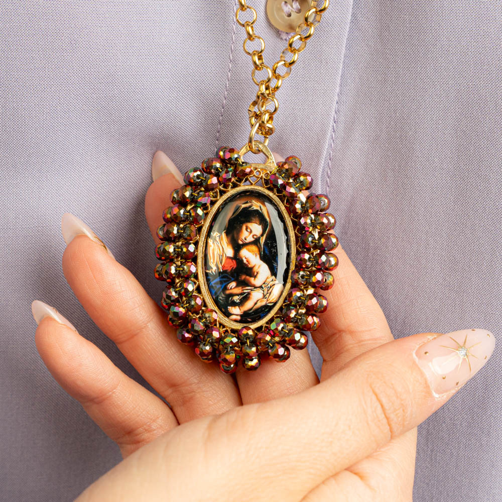 Collana della Madonna M Magenta -  - Le Conturbanti Concept Store