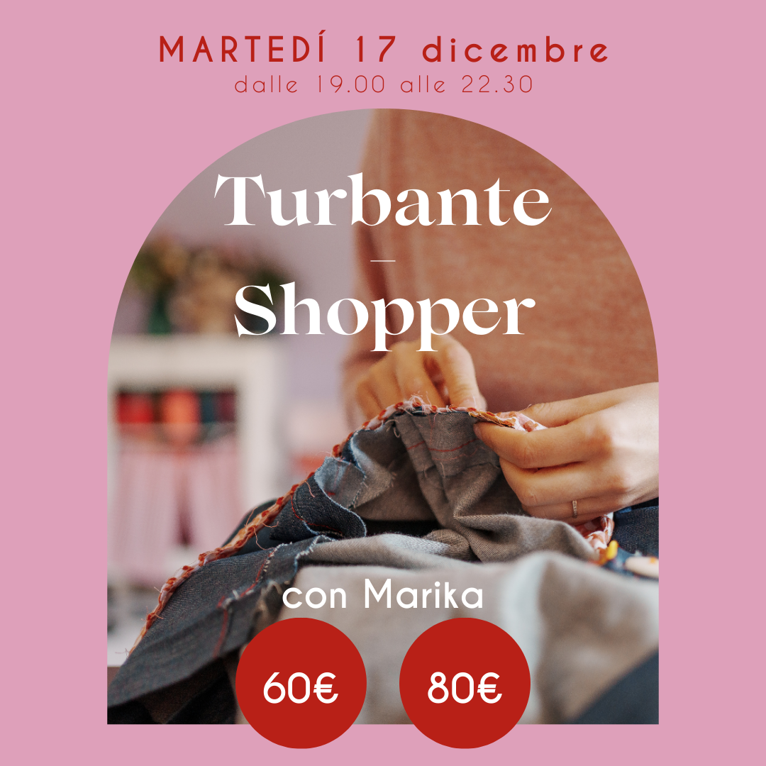 Facciamo un turbante/shopper sera- 60€/80€ -  - Le Conturbanti Concept Store