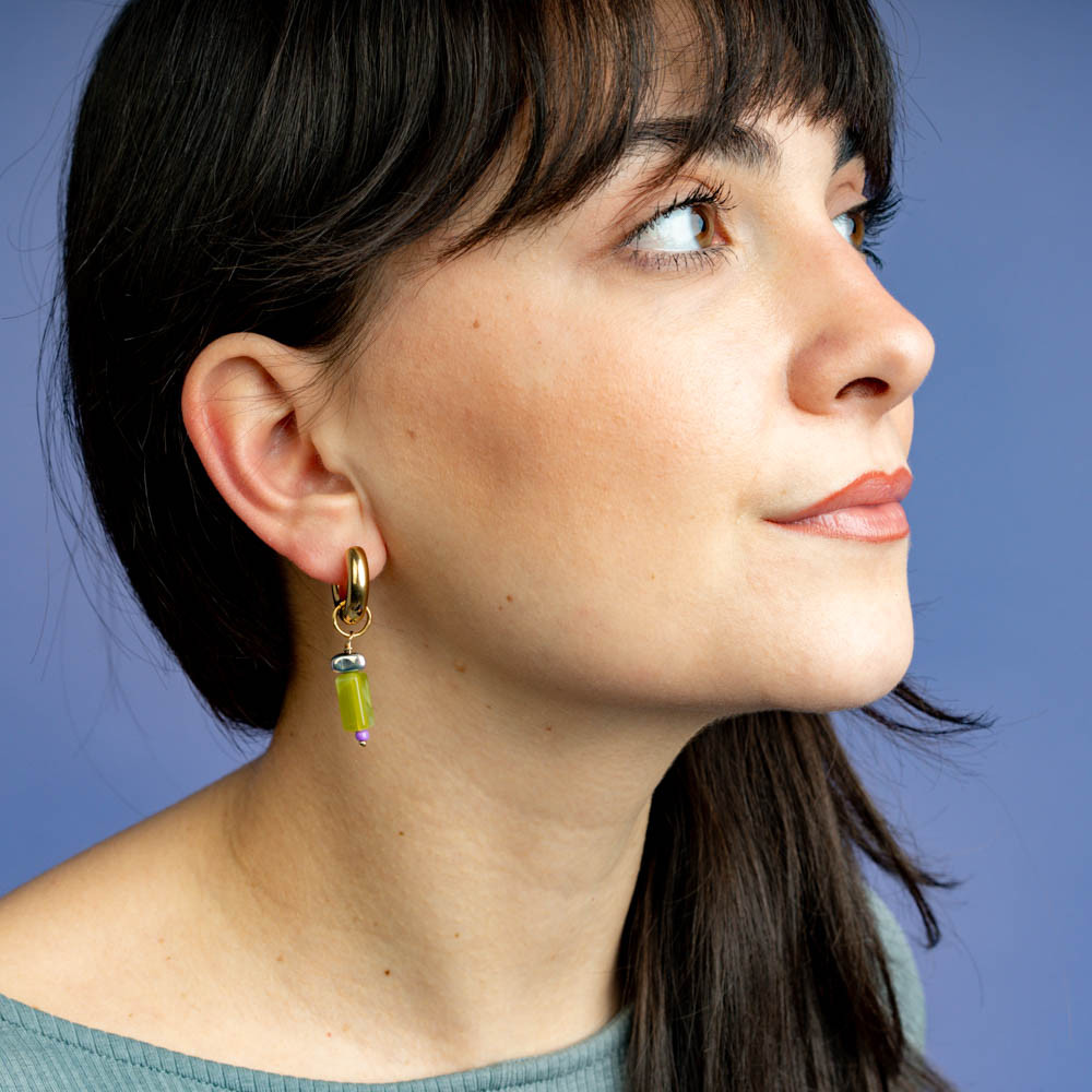 Orecchini pendente verde -  - Le Conturbanti Concept Store