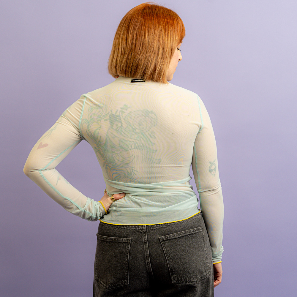 Maglia in tulle verde acqua -  - Le Conturbanti Concept Store
