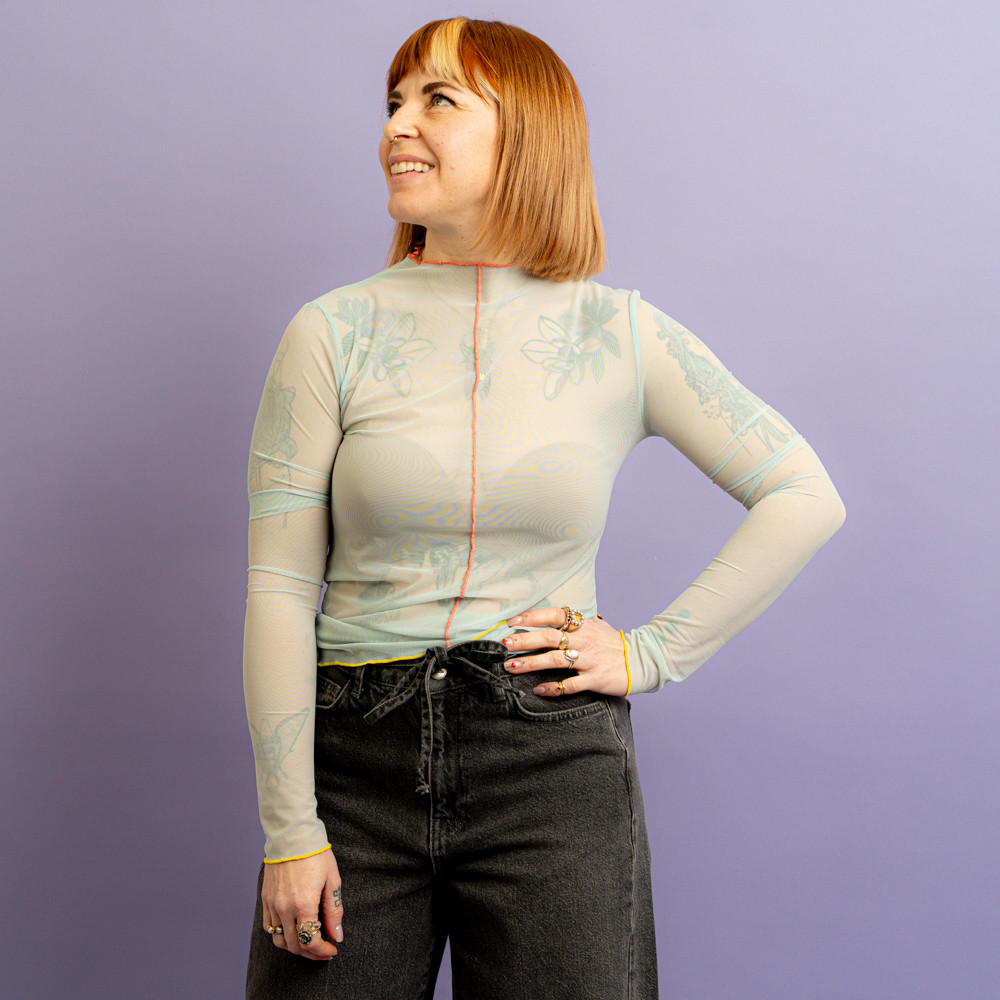 Maglia in tulle verde acqua -  - Le Conturbanti Concept Store