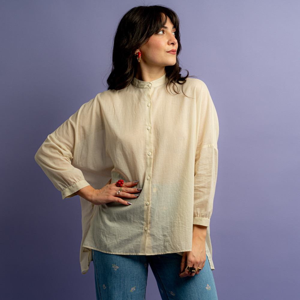 Camicia coreana crema -  - Le Conturbanti Concept Store