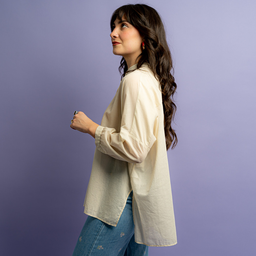 Camicia coreana crema -  - Le Conturbanti Concept Store