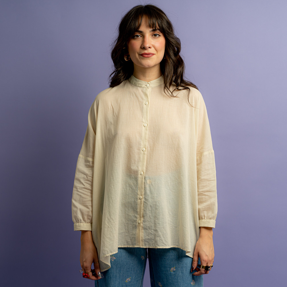 Camicia coreana crema -  - Le Conturbanti Concept Store
